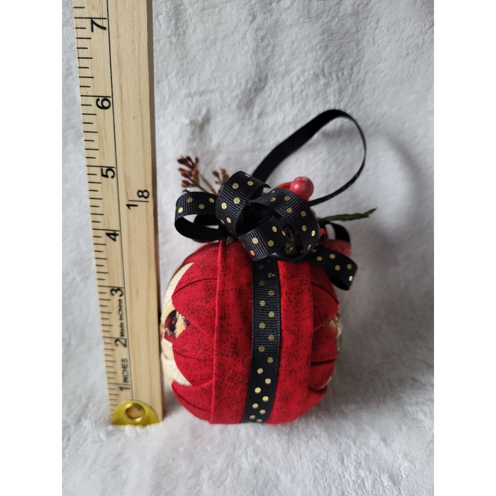 Star Quilt Christmas Tree‎ Ornament Handmade Cottagecore Farmhouse Handcrafted - Picture 4 of 7